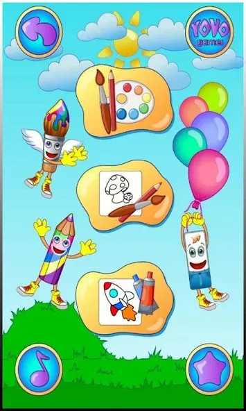 Взломанная Coloring pages  [МОД Mega Pack] — полная версия apk на Андроид screen 1