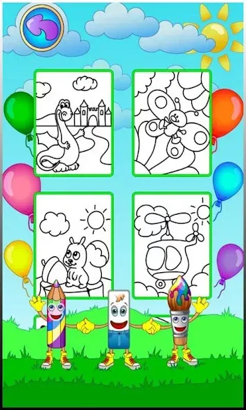 Взломанная Coloring pages  [МОД Mega Pack] — полная версия apk на Андроид screen 2