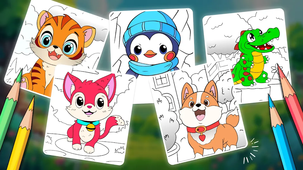 Скачать взлом Animal coloring pages  [МОД Unlimited Money] — последняя версия apk на Андроид screen 2