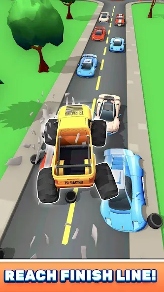 Скачать взломанную Monster Truck Rampage (Монстр Трак Рэмпейдж)  [МОД Меню] — полная версия apk на Андроид screen 1