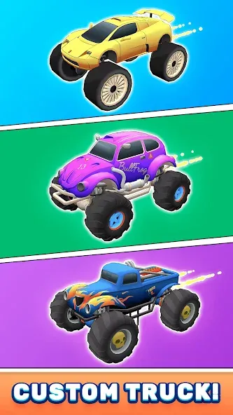 Скачать взломанную Monster Truck Rampage (Монстр Трак Рэмпейдж)  [МОД Меню] — полная версия apk на Андроид screen 4