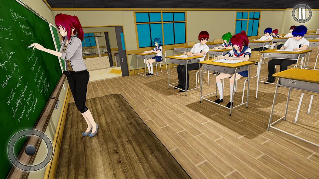 Взломанная Anime Girl School Teacher 3D  [МОД Все открыто] — последняя версия apk на Андроид screen 2