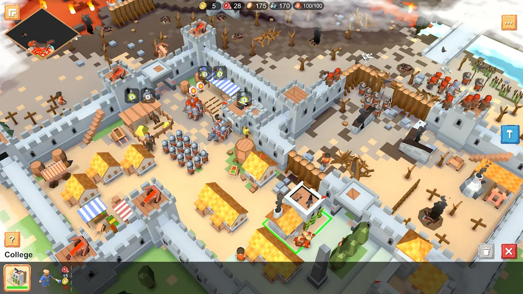 Взломанная RTS Siege Up! — Medieval War  [МОД Menu] — последняя версия apk на Андроид screen 1