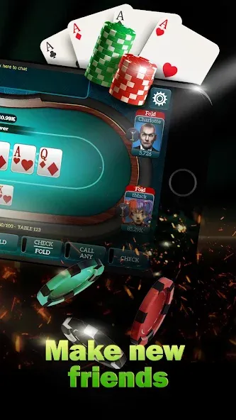 Скачать взломанную Live Poker Tables–Texas holdem  [МОД Бесконечные монеты] — стабильная версия apk на Андроид screen 2