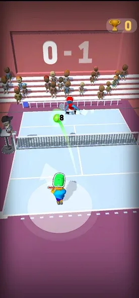 Скачать взломанную Deuce Hit! (Tennis)  [МОД Все открыто] — стабильная версия apk на Андроид screen 1