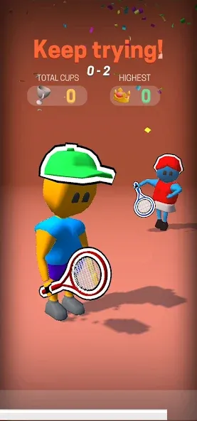 Скачать взломанную Deuce Hit! (Tennis)  [МОД Все открыто] — стабильная версия apk на Андроид screen 2