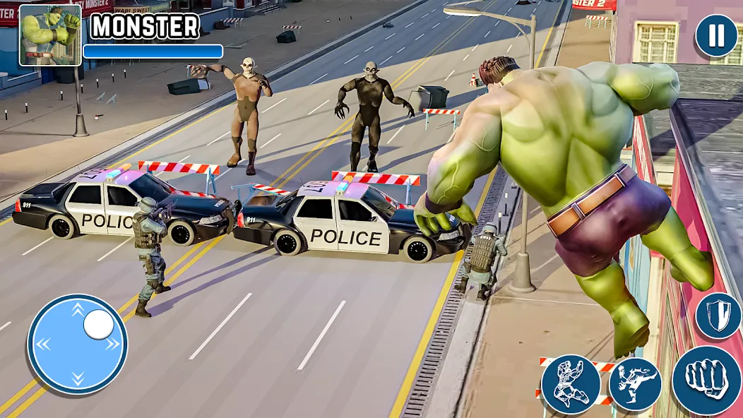 Скачать взлом Black Monster Hero City Battle  [МОД Много денег] — полная версия apk на Андроид screen 1