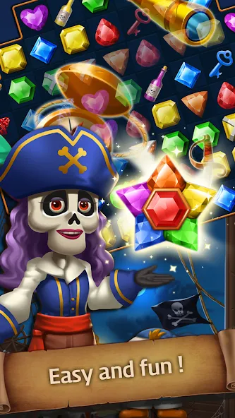 Взлом Jewels Ghost Ship: jewel games (Джуэлз Гост Шип)  [МОД Все открыто] — полная версия apk на Андроид screen 3