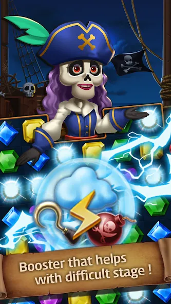 Взлом Jewels Ghost Ship: jewel games (Джуэлз Гост Шип)  [МОД Все открыто] — полная версия apk на Андроид screen 4