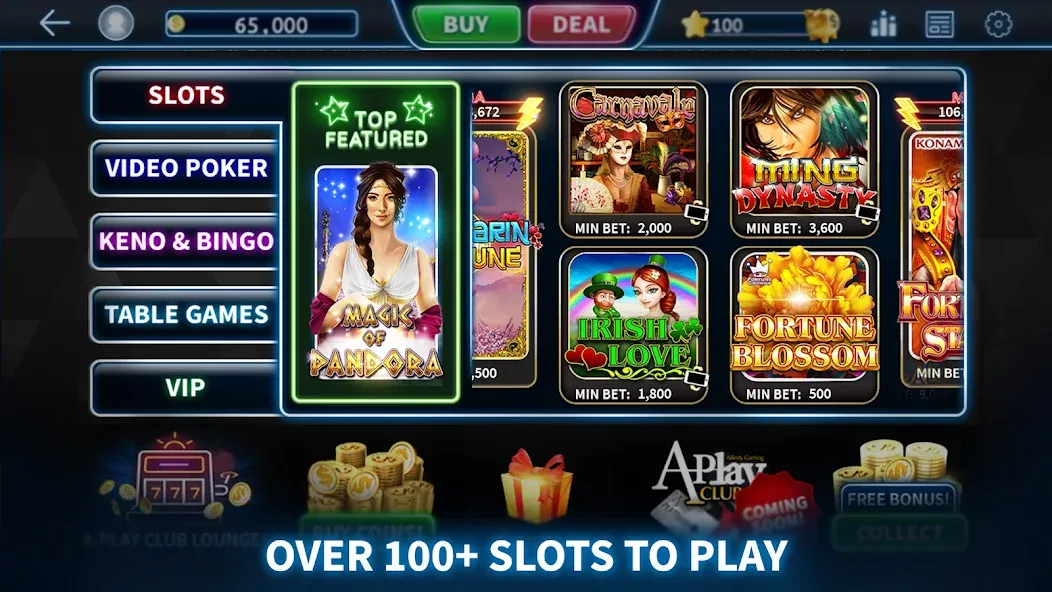 Взломанная A-Play Online — Casino Games  [МОД Много денег] — полная версия apk на Андроид screen 2