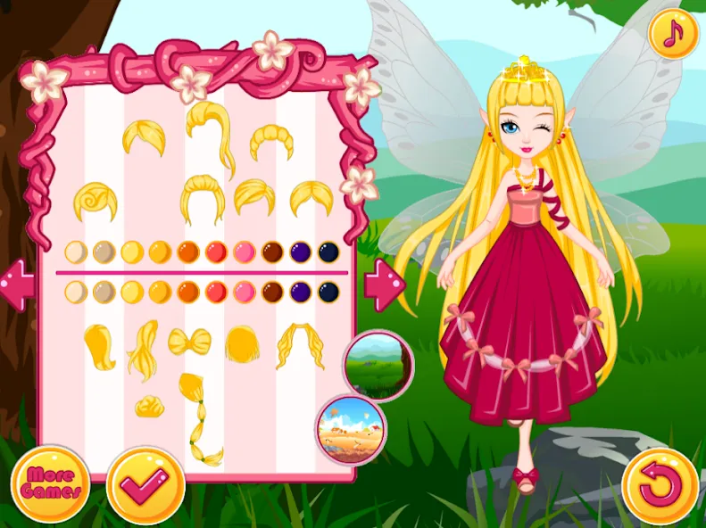 Взлом Fairy Dress Up — Girls Games  [МОД Unlocked] — стабильная версия apk на Андроид screen 1