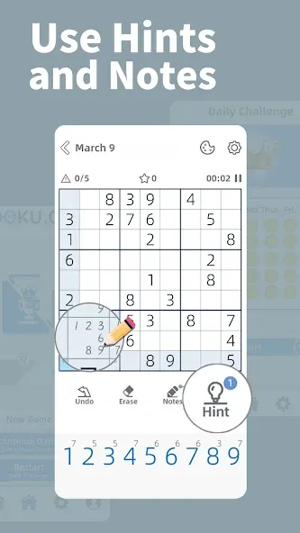 Скачать взлом AGED Sudoku (Эйджд Судоку)  [МОД Много монет] — последняя версия apk на Андроид screen 2