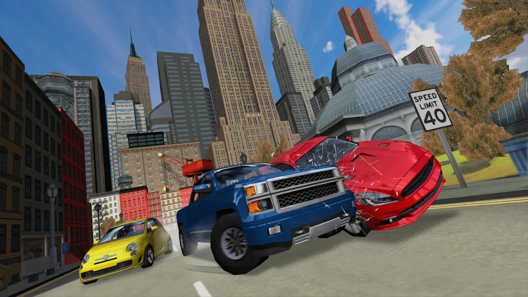 Взломанная Car Driving Simulator: NY (Симулятор вождения автомобиля)  [МОД Unlocked] — последняя версия apk на Андроид screen 1