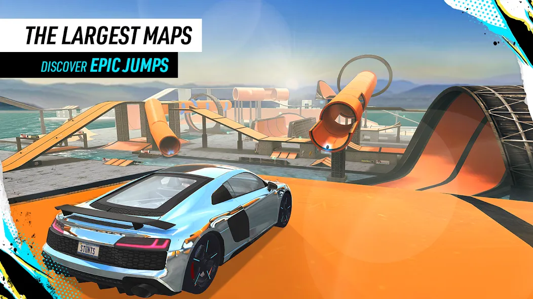 Скачать взломанную Car Stunt Races: Mega Ramps (Кар Стант Рейсы)  [МОД Бесконечные монеты] — последняя версия apk на Андроид screen 3