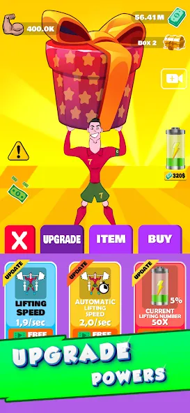 Взломанная Lifting Ronaldo (Тренировка Роналду)  [МОД Много монет] — стабильная версия apk на Андроид screen 2