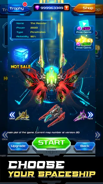 Взломанная Galaxy Attack: Space Shooter (Гэлэкси Аттак)  [МОД Много монет] — стабильная версия apk на Андроид screen 2