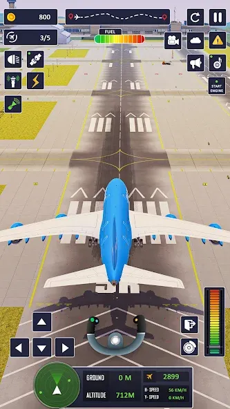 Взломанная Airplane Game Flight Simulator  [МОД Много монет] — стабильная версия apk на Андроид screen 2