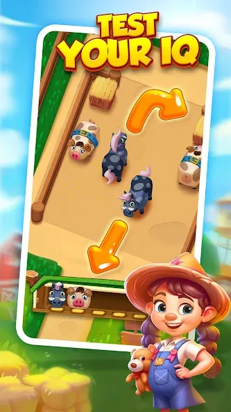 Скачать взломанную Farm Fun — Animal Parking Game (Фарм Фан)  [МОД Menu] — полная версия apk на Андроид screen 5