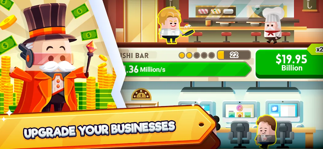 Скачать взломанную Cash, Inc. Fame & Fortune Game  [МОД Unlimited Money] — полная версия apk на Андроид screen 3