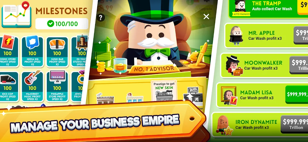 Скачать взломанную Cash, Inc. Fame & Fortune Game  [МОД Unlimited Money] — полная версия apk на Андроид screen 4