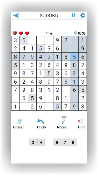 Взлом Sudoku Offline: Hard Puzzles (Судоку Оффлайн)  [МОД Mega Pack] — последняя версия apk на Андроид screen 2