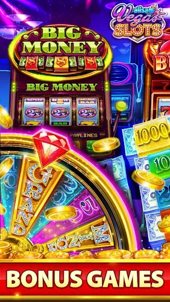 Скачать взломанную VEGAS Slots by Alisa – Free Fu (Вегас Слоты от Алисы)  [МОД Unlimited Money] — последняя версия apk на Андроид screen 1