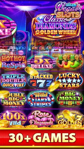 Скачать взломанную VEGAS Slots by Alisa – Free Fu (Вегас Слоты от Алисы)  [МОД Unlimited Money] — последняя версия apk на Андроид screen 3