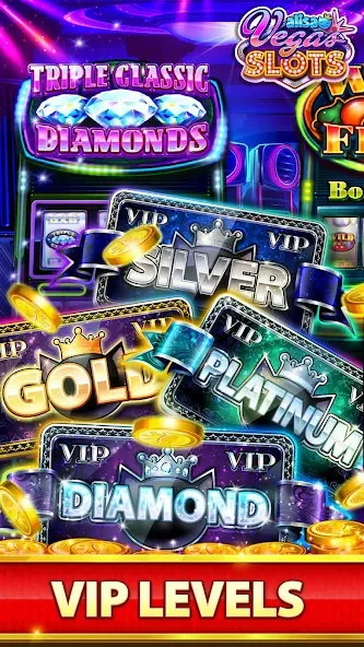 Скачать взломанную VEGAS Slots by Alisa – Free Fu (Вегас Слоты от Алисы)  [МОД Unlimited Money] — последняя версия apk на Андроид screen 4