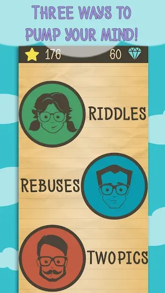 Взломанная Riddles, Rebuses and Two Pics  [МОД Бесконечные монеты] — последняя версия apk на Андроид screen 5