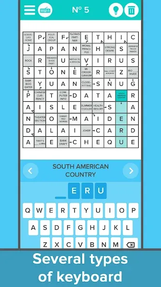 Взлом Crossword: Arrowword puzzles  [МОД Menu] — последняя версия apk на Андроид screen 2