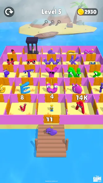 Взлом Alphabet Battle: Room Maze (Алфавит батл)  [МОД Много денег] — полная версия apk на Андроид screen 4