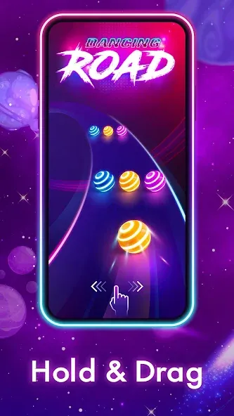 Скачать взлом Dancing Road: Color Ball Run! (Дансинг Роад)  [МОД Много денег] — последняя версия apk на Андроид screen 3