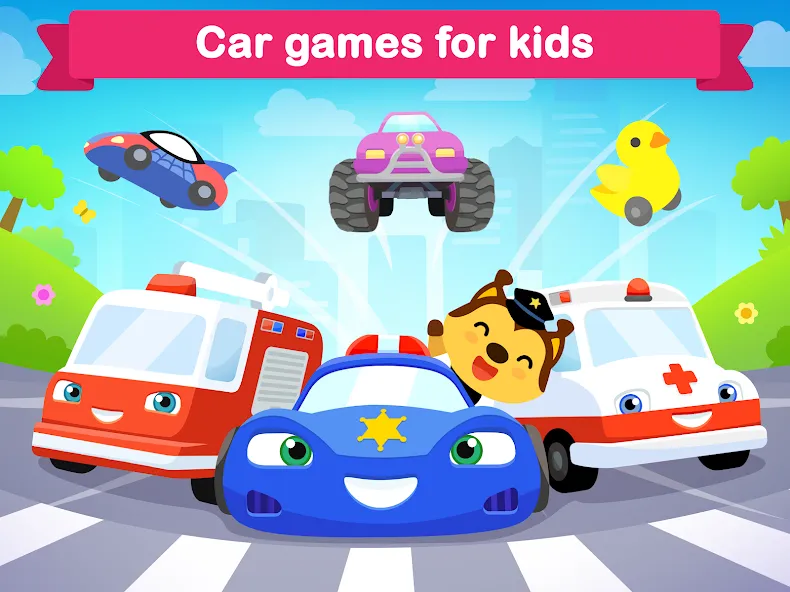 Взлом Car games for kids & toddler  [МОД Unlocked] — стабильная версия apk на Андроид screen 5