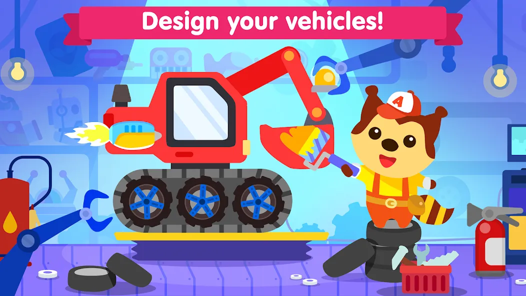 Скачать взломанную Car games for toddlers & kids  [МОД Бесконечные монеты] — стабильная версия apk на Андроид screen 1