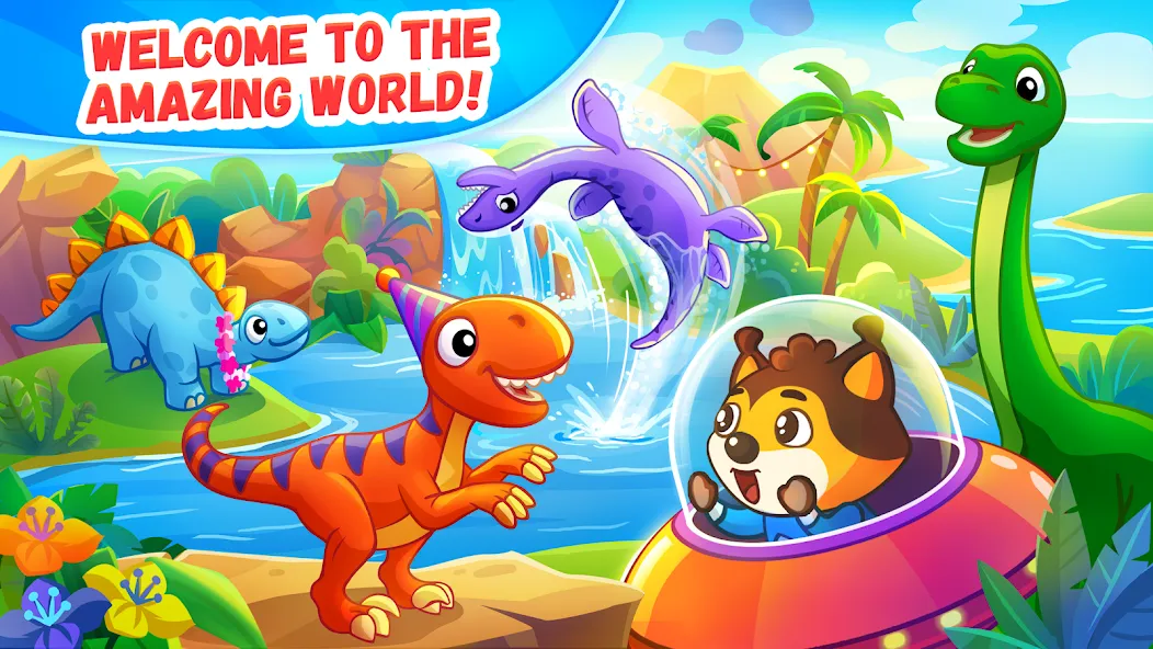 Взлом Dinosaur games for kids age 2  [МОД Mega Pack] — полная версия apk на Андроид screen 1