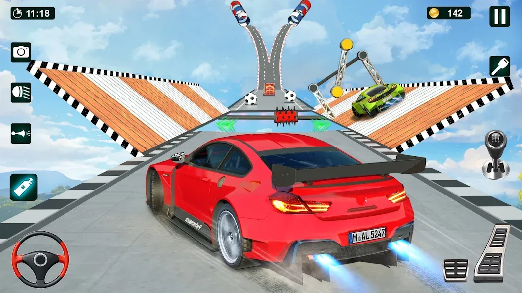 Скачать взломанную GT Car Stunt 3D: Ramp Car Game  [МОД Menu] — стабильная версия apk на Андроид screen 4