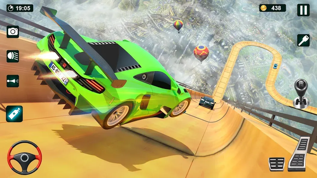 Скачать взломанную GT Car Stunt 3D: Ramp Car Game  [МОД Menu] — стабильная версия apk на Андроид screen 5