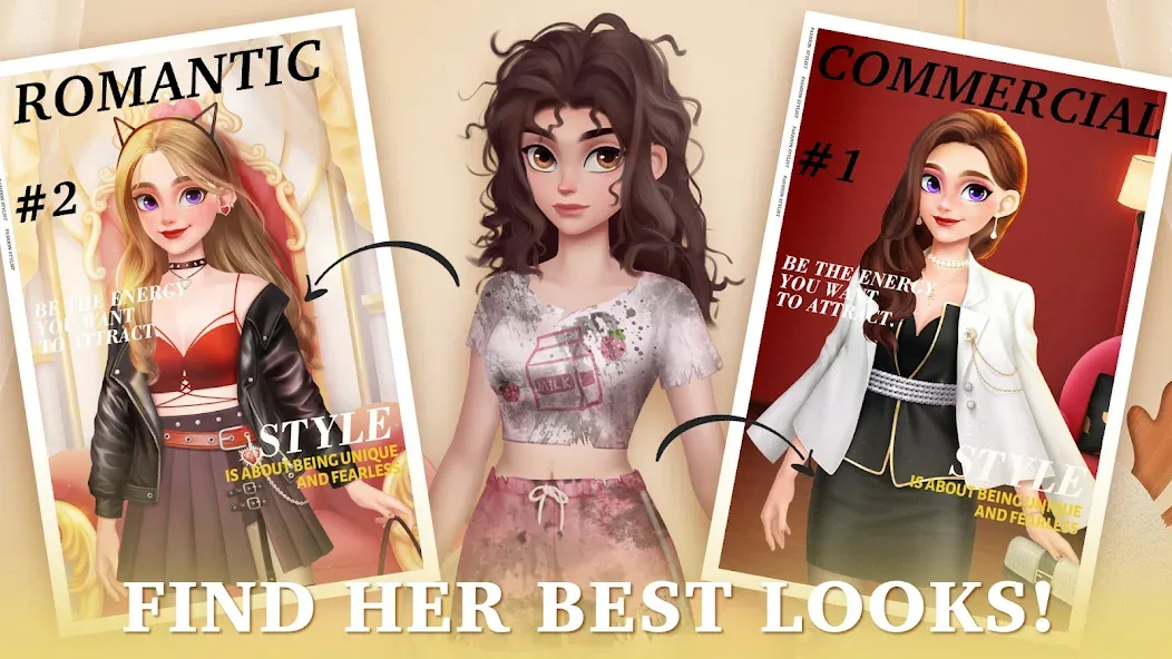 Взлом Fantasy Stylist: Match 3 (Фантазийный стилист)  [МОД Бесконечные монеты] — полная версия apk на Андроид screen 2