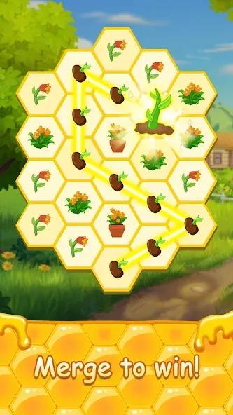 Скачать взломанную Honey Bottles — merge puzzle (Хани Ботлс)  [МОД Mega Pack] — стабильная версия apk на Андроид screen 2