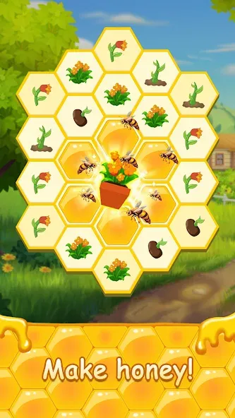 Скачать взломанную Honey Bottles — merge puzzle (Хани Ботлс)  [МОД Mega Pack] — стабильная версия apk на Андроид screen 3