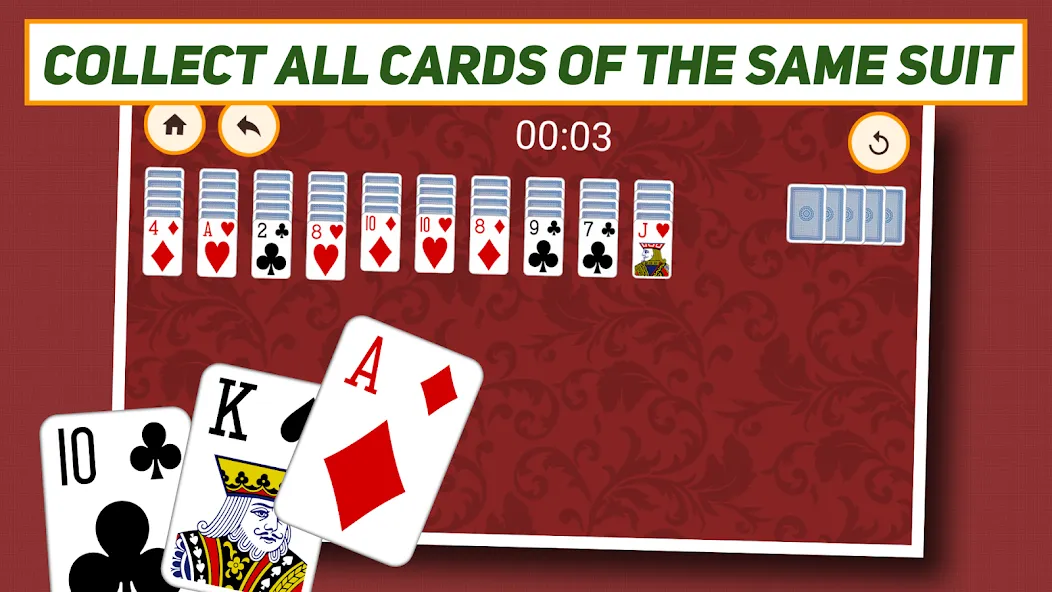 Взлом Spider Solitaire: Classic  [МОД Все открыто] — последняя версия apk на Андроид screen 3