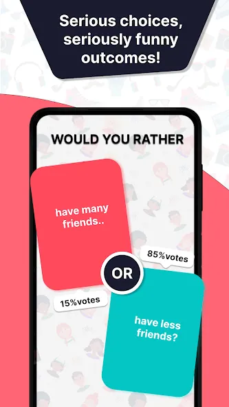 Взломанная Would u Rather? Party Game  [МОД Все открыто] — последняя версия apk на Андроид screen 4