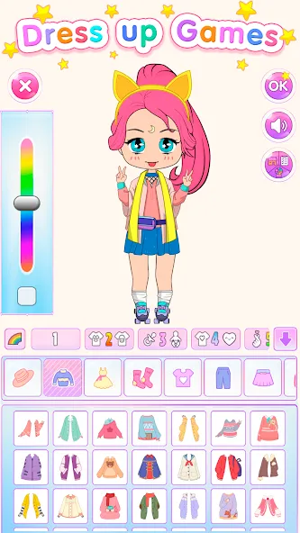 Взлом Chibi Doll Dress Up Games  [МОД Mega Pack] — полная версия apk на Андроид screen 1