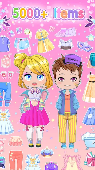 Взлом Chibi Doll Dress Up Games  [МОД Mega Pack] — полная версия apk на Андроид screen 3