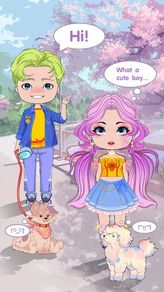 Взлом Chibi Doll Dress Up Games  [МОД Mega Pack] — полная версия apk на Андроид screen 5