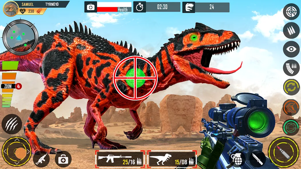 Взлом Real Dino Hunting Gun Games (Риал Дино Хантинг Ган Геймс)  [МОД Menu] — полная версия apk на Андроид screen 1