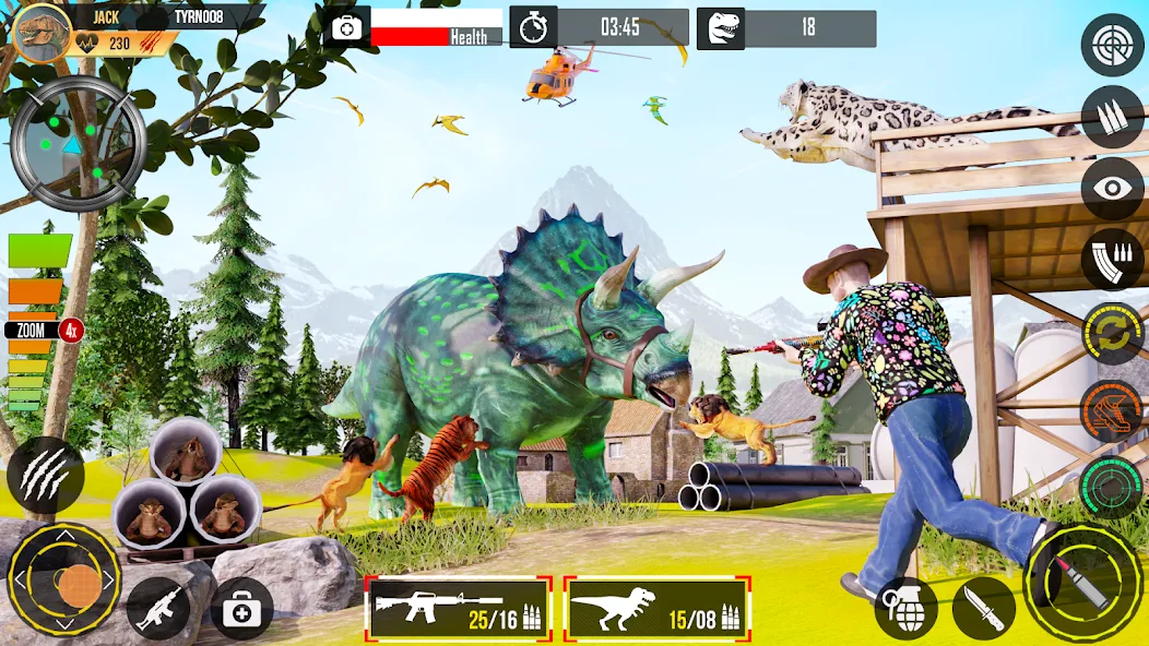 Взлом Real Dino Hunting Gun Games (Риал Дино Хантинг Ган Геймс)  [МОД Menu] — полная версия apk на Андроид screen 4