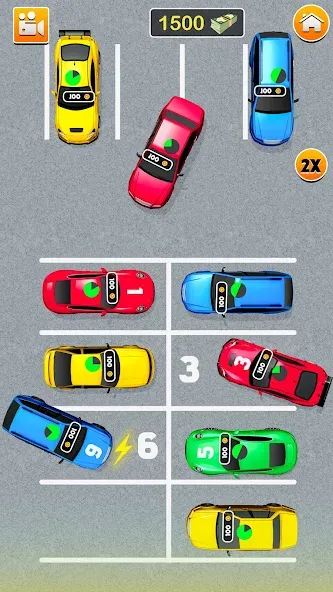 Скачать взломанную Park Master: Car Parking Jam (Парк Мастер)  [МОД Много денег] — полная версия apk на Андроид screen 2