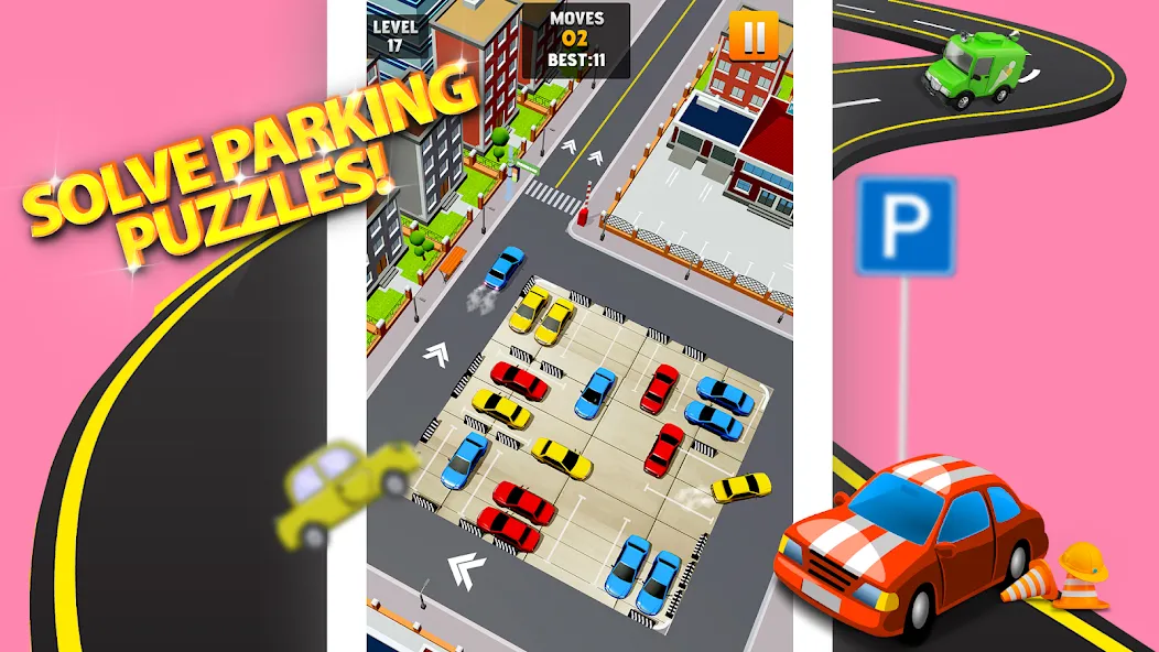 Скачать взломанную Park Master: Car Parking Jam (Парк Мастер)  [МОД Много денег] — полная версия apk на Андроид screen 5