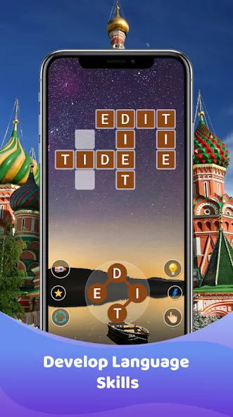 Скачать взломанную Word Game : Crossword (Кроссворд)  [МОД Unlocked] — последняя версия apk на Андроид screen 2